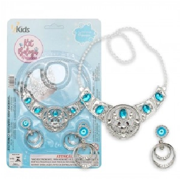 Kit Beleza Colar E Brinco Princesa Ref.bd42