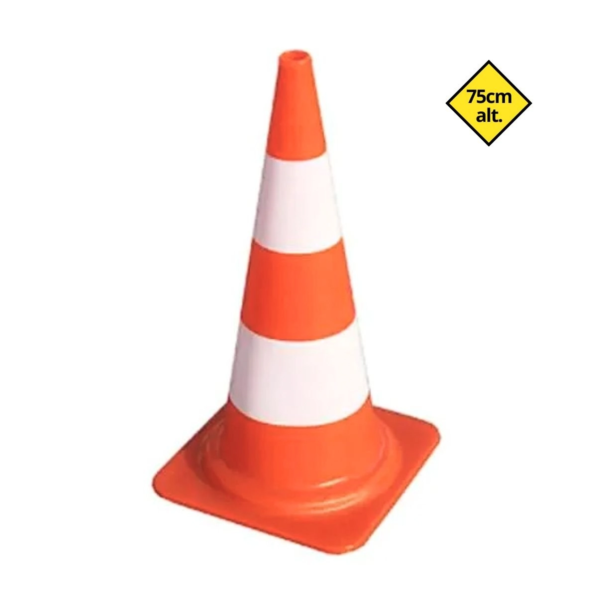 Dvs Cone 75cm Laranja E Branco