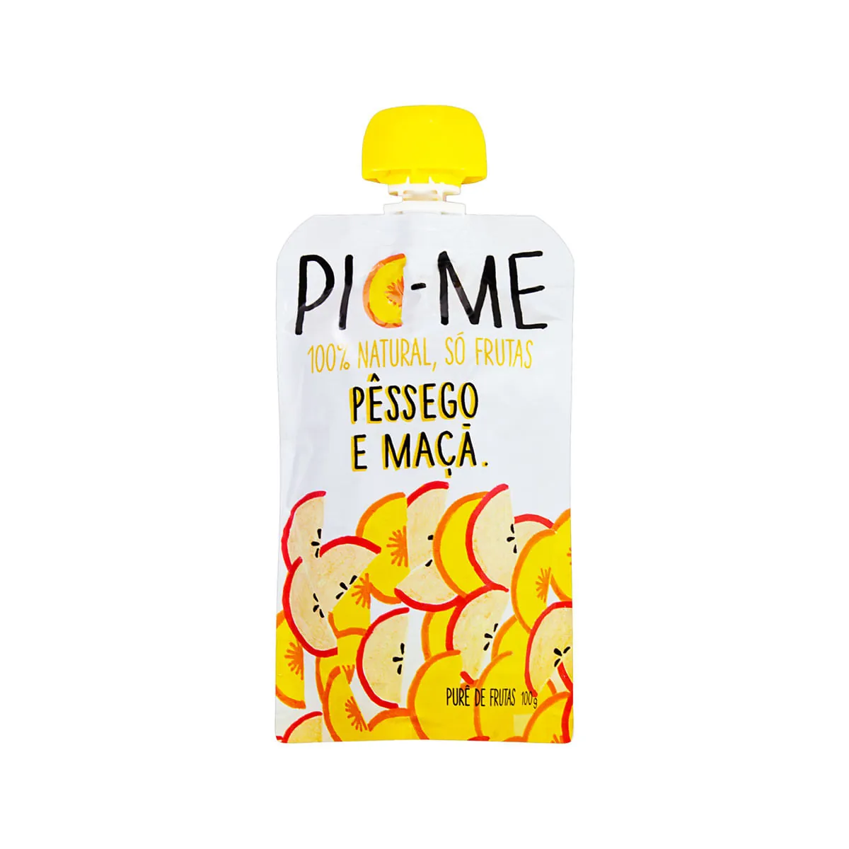 Purê Mix de Frutas Pêssego e Maçã Pic-Me 100g