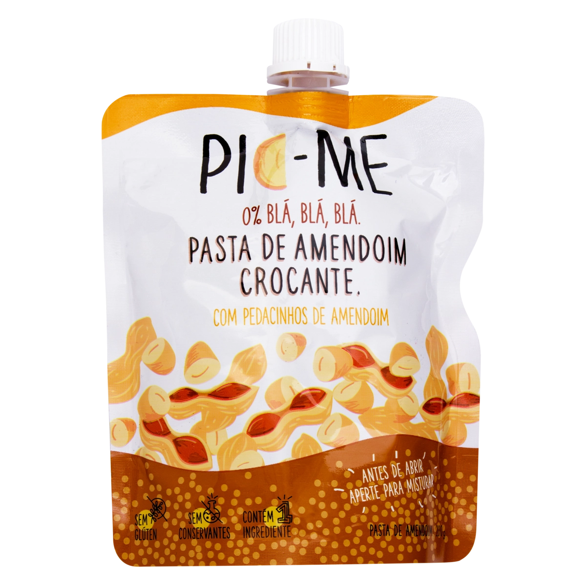 Pasta de Amendoim PIC-ME Crocante 200g