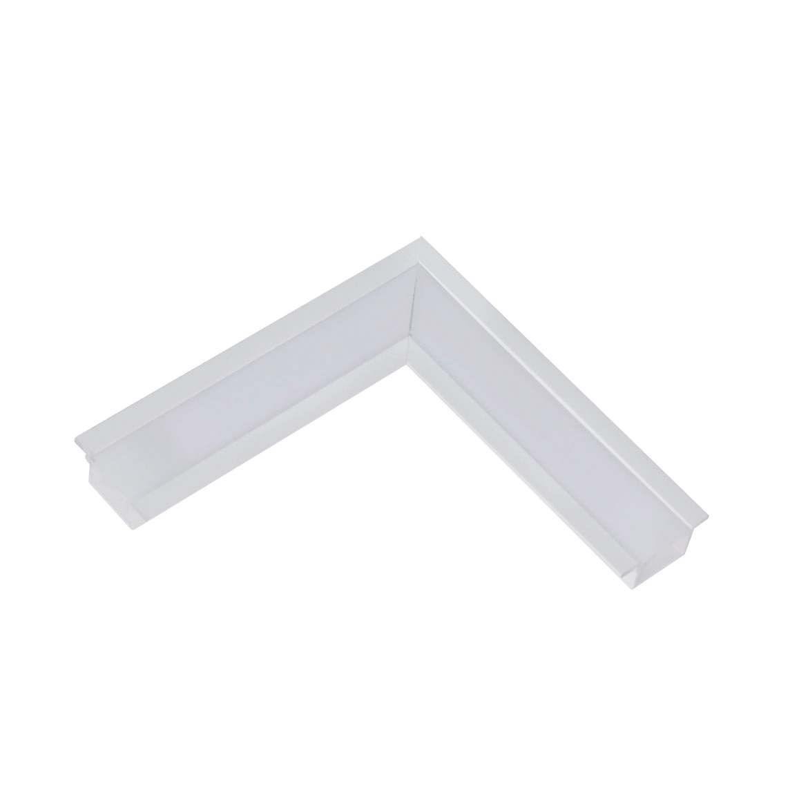 Conexão Junção Em L Branco P/ Perfil De Embutir Wood Teto-teto Usina St2882