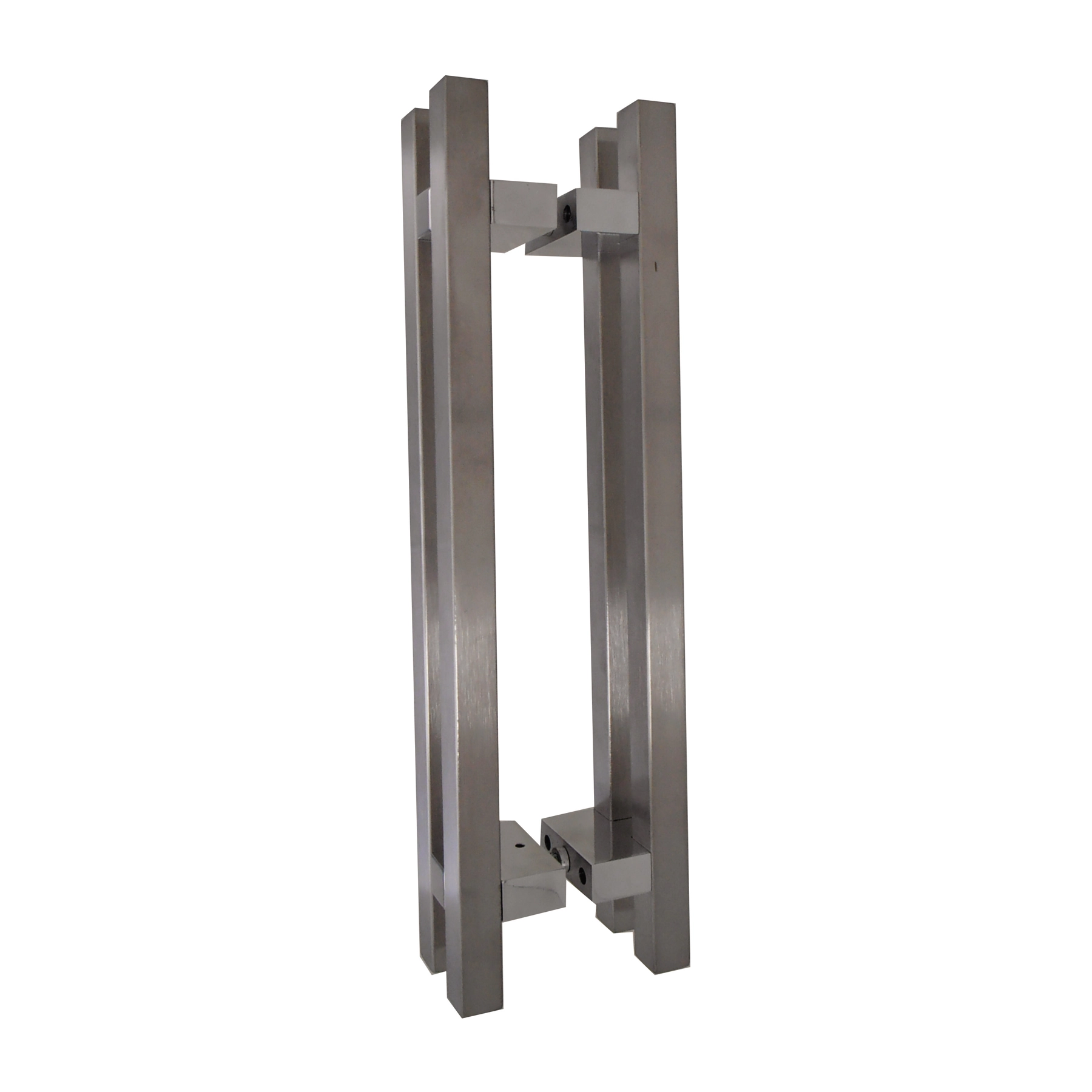 Puxador Para Porta de Madeira, Vidro e Metal Barra Reta 60cm Aço Inox Escovado