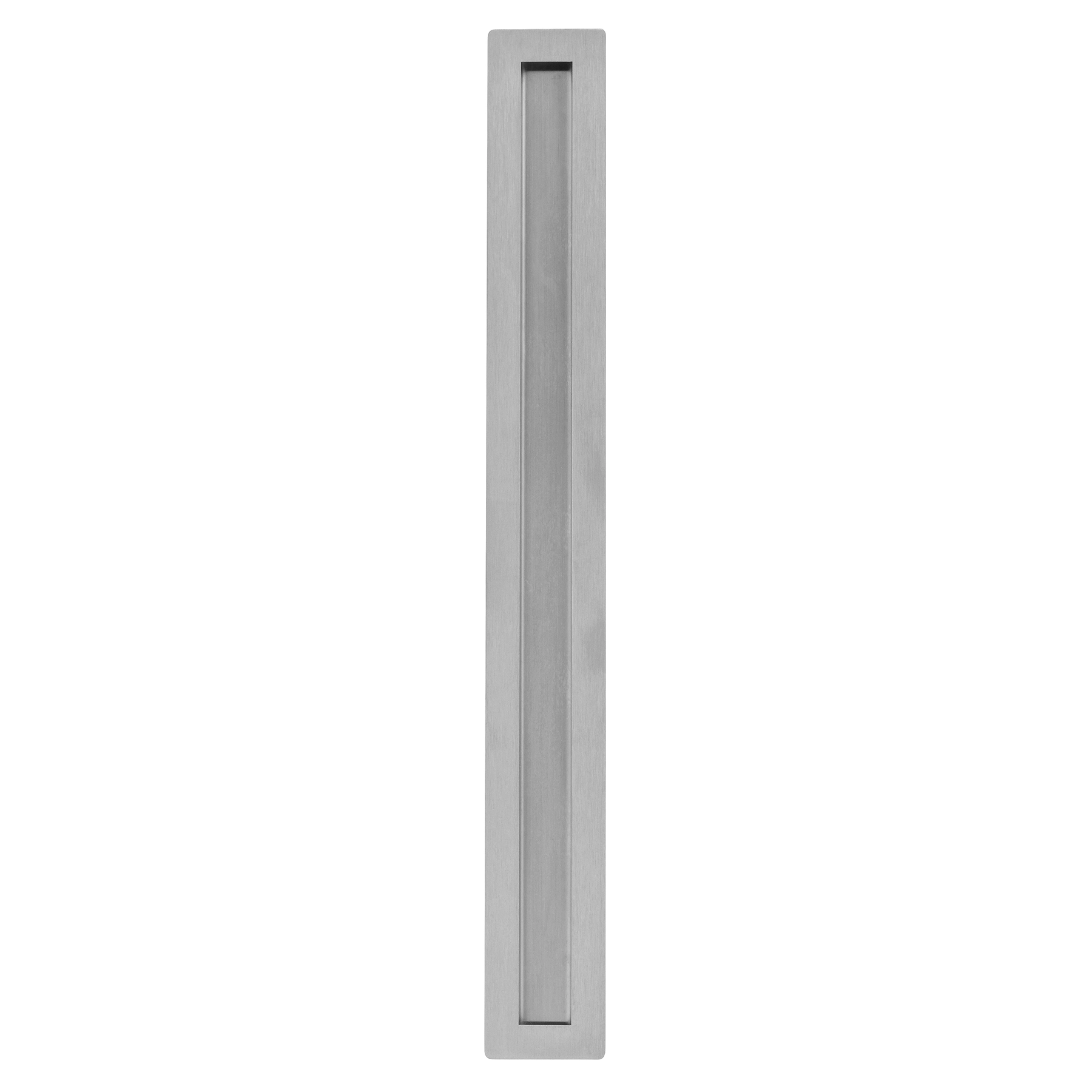 Puxador de Porta de Correr de Madeira em Aço Inox Escovado Concha 60cm Vesfer