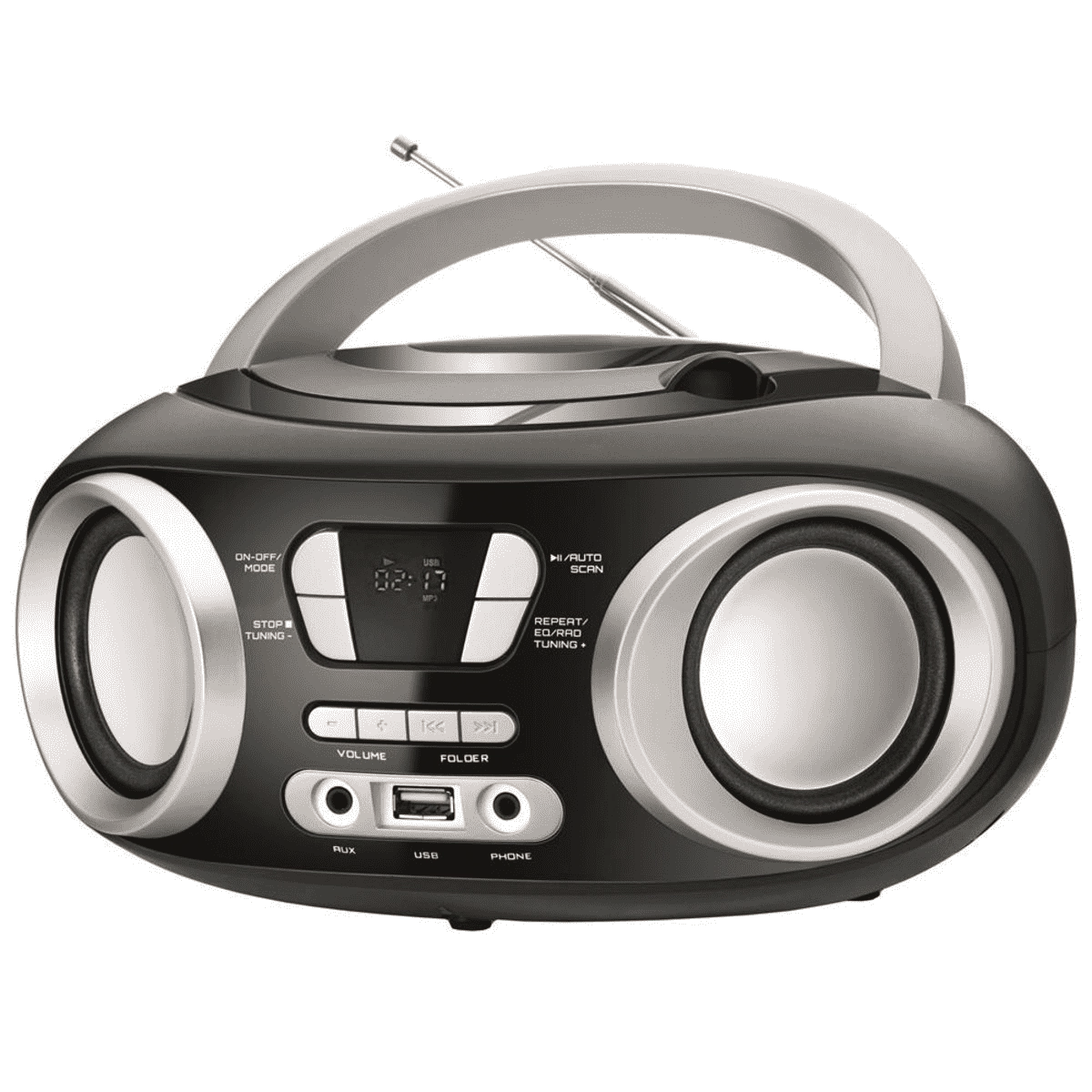 Radio Portatil Mondial Boom Box Nbx 13, Usb, Auxilia