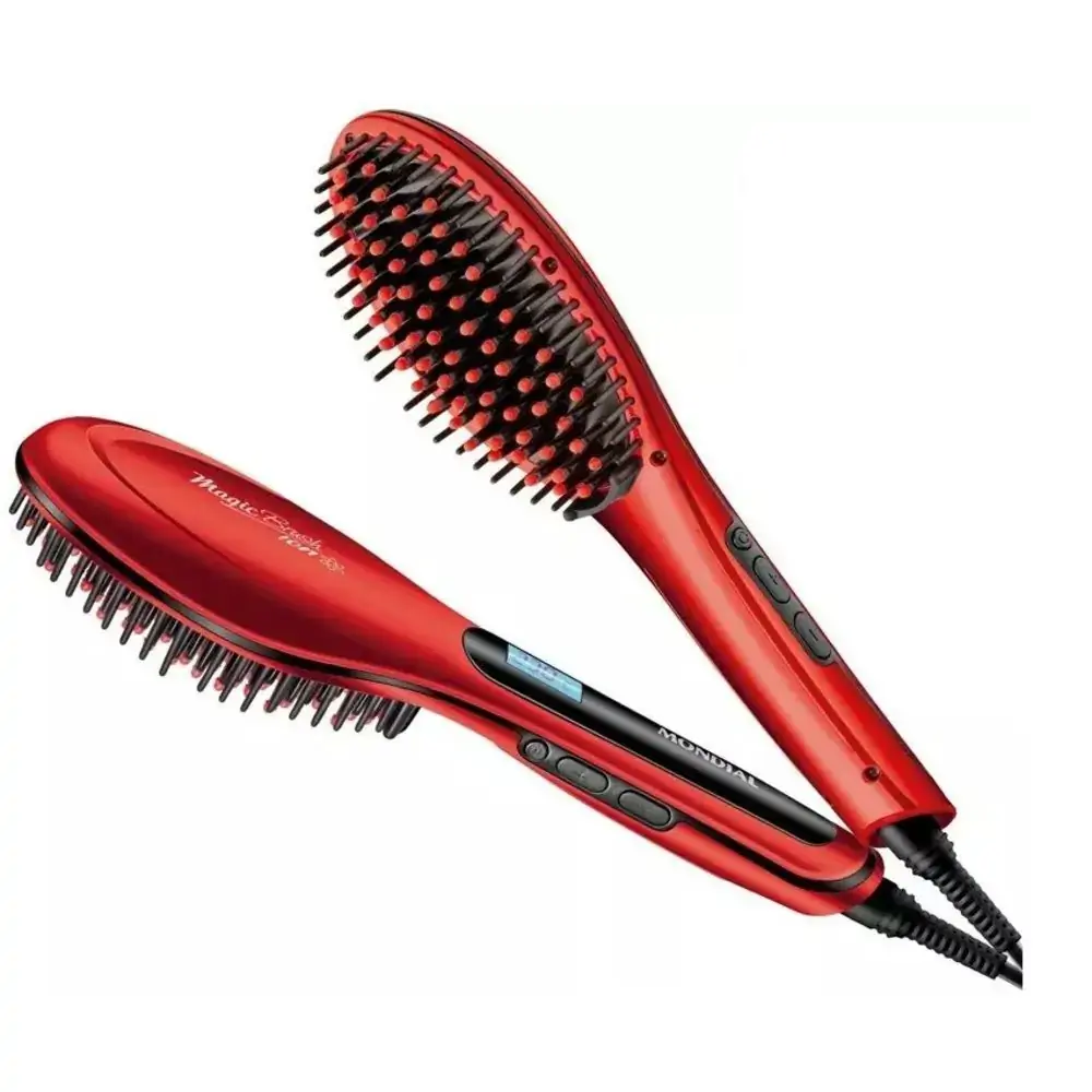 Escova Alisadora Digital Mondial Magic Brush