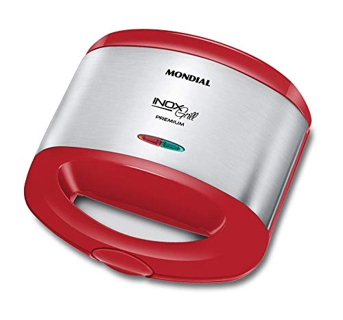 Sanduicheira Mondial S-19 Premium, Grill, Antiaderente, 800W, Vermelho - 110V