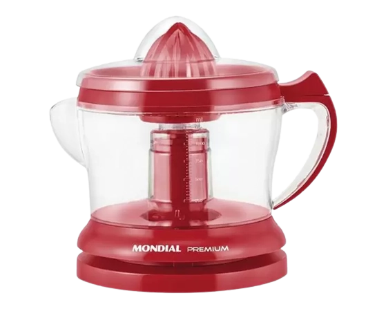Espremedor Premium Mondial E 23 Com Cone Extra E 30w ? Vermelho