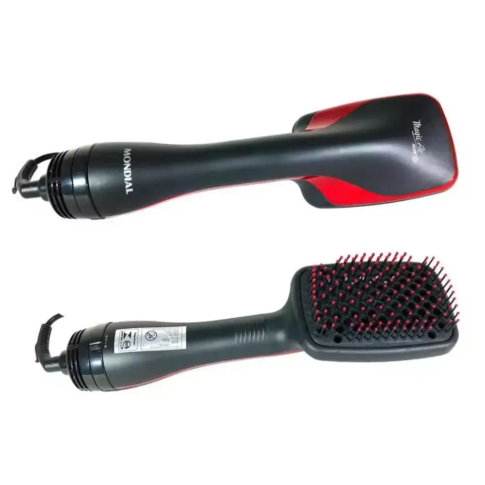 Escova Secadora Mondial Magic Air Íon ES-01 - 1200W - com Ion Tourmaline - 3 Temperaturas, 2 Velocidades - 220V