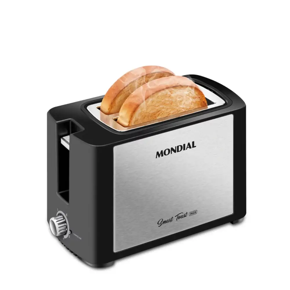 Torradeira Elétrica Mondial Smart Toast T 13 Preta E Prata 220v