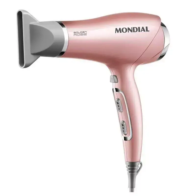Secador de Cabelo Mondial Golden SC32, Tourmaline Ion Technology, 2 Vel, 3 Temp, 2000W - 110V