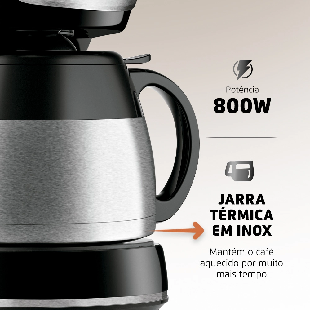 Cafeteira Inox 220v C 30 18x Mondial
