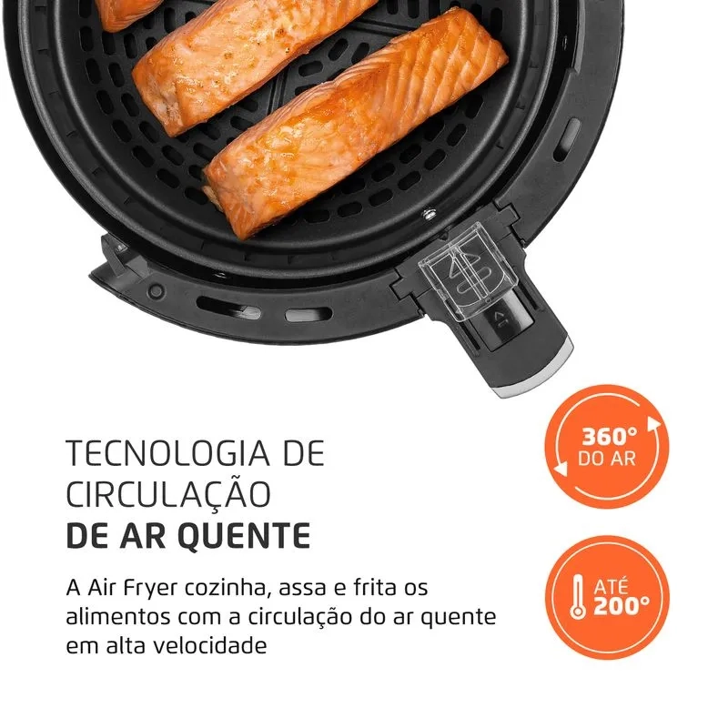 Air Fryer Mondial Af30 Digital 3,6l Preto/inox 110v