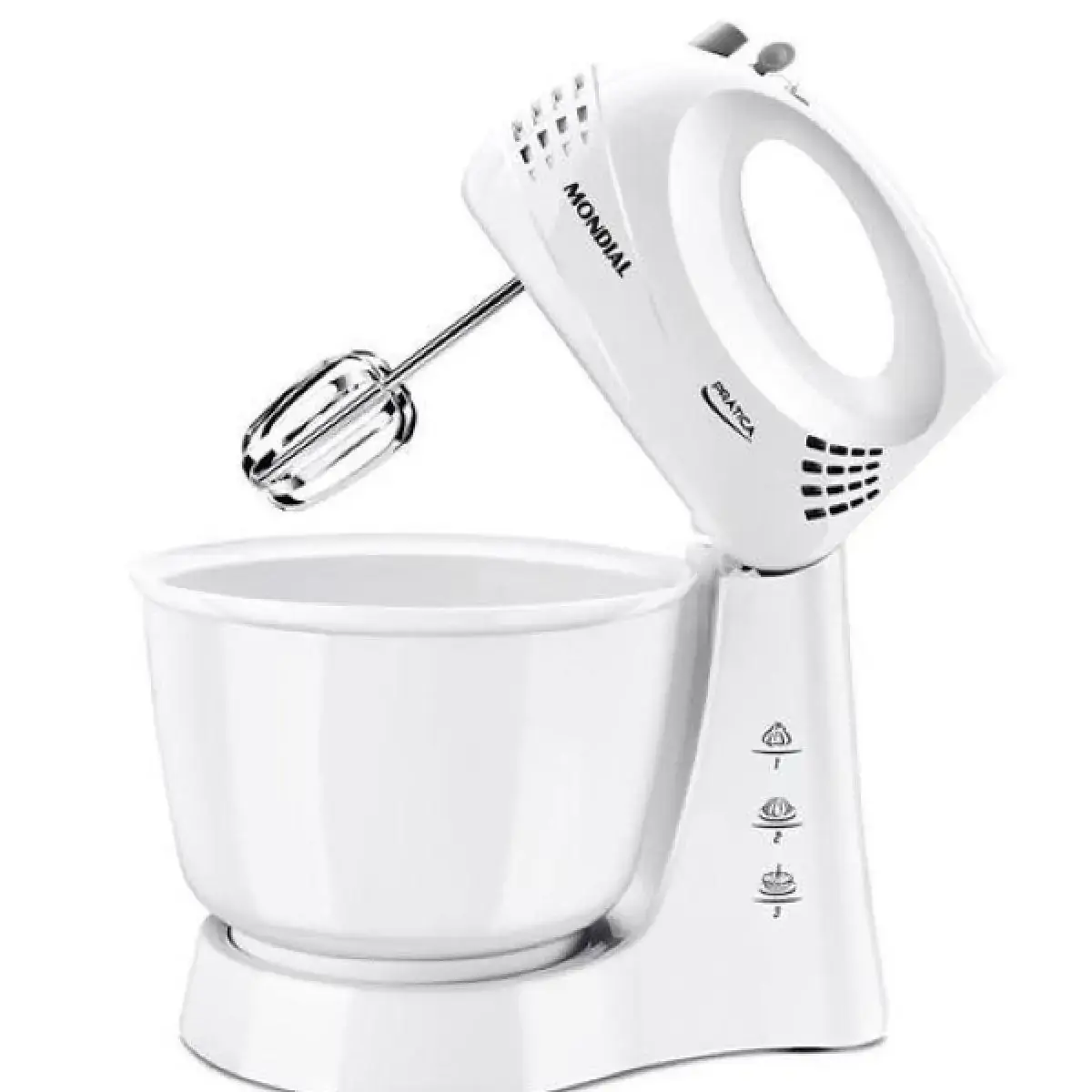 Batedeira Mondial 400W Prática B-44-W 3 Velocidade Branco 110V
