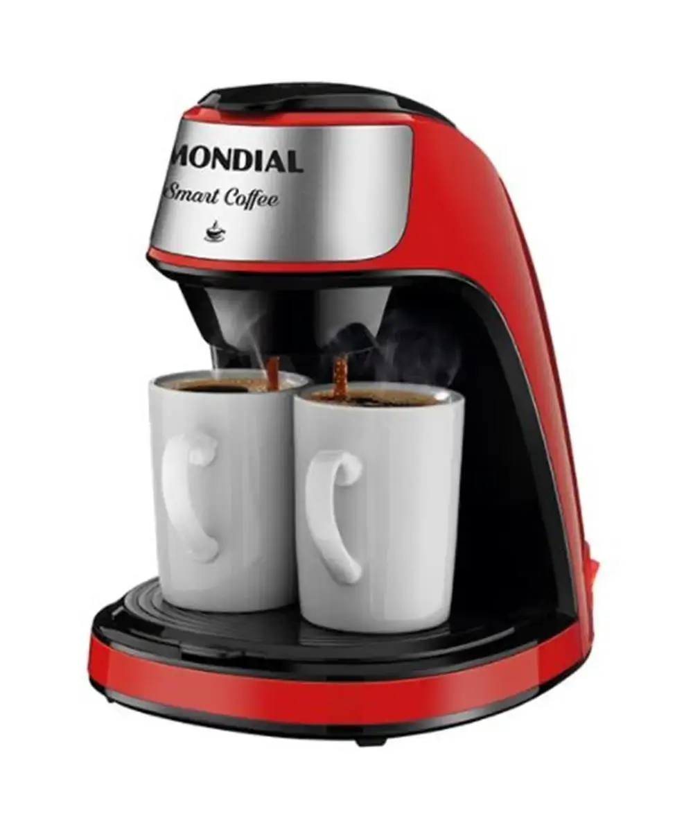 Cafeteira Elétrica Mondial C-42-2X-RI Smart Coffe Vermelha
