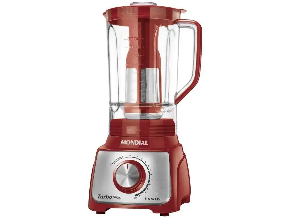 Liquidificador Mondial Turbo 3L Vermelho 127V