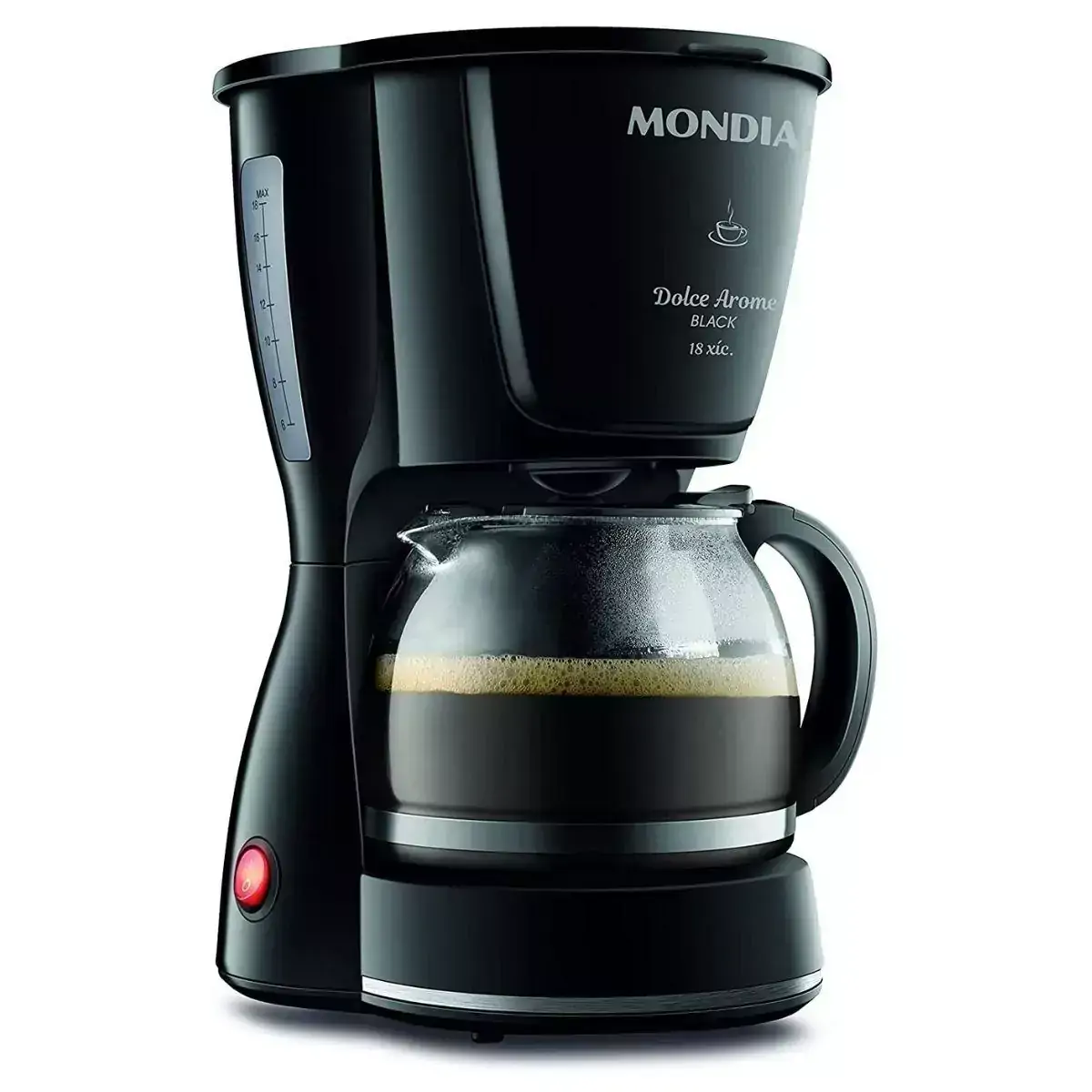 CAFETEIRA DOLCE AROME MONDIAL 18 XICARAS C 30 BLACK 550W