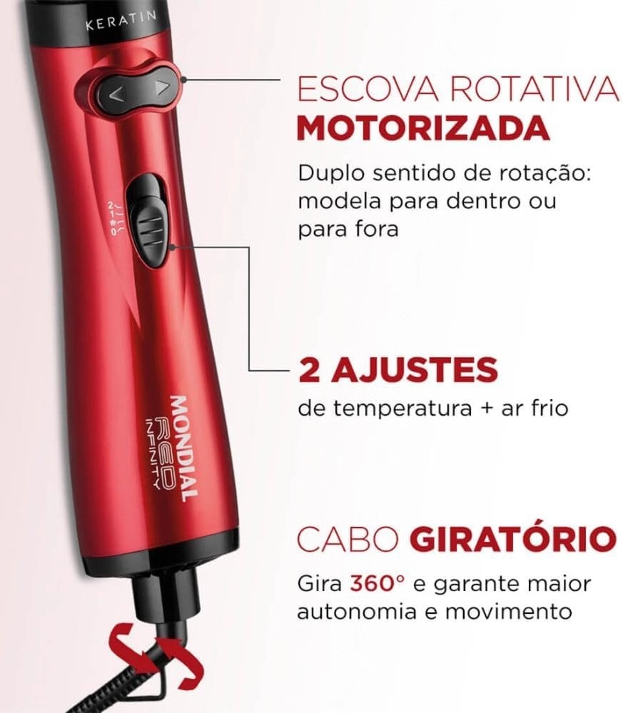 Escova Rotativa Mondial Red 127v60hz