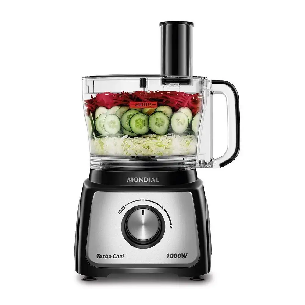 Multiprocessador Mondial Turbo Chef 7 em 1 Preto 220V MPN-01-BE - 220v
