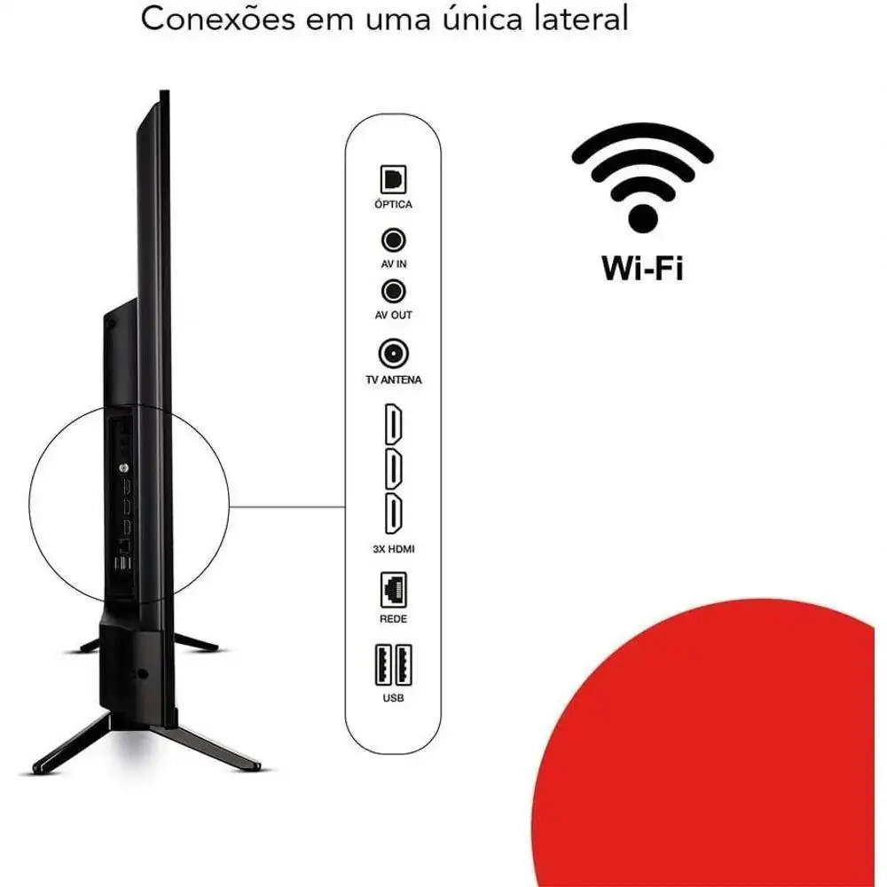 Smart Tv 43p Dled Aiwa Aw Tv 43 Bl 1 Fhd P2 Quad Core