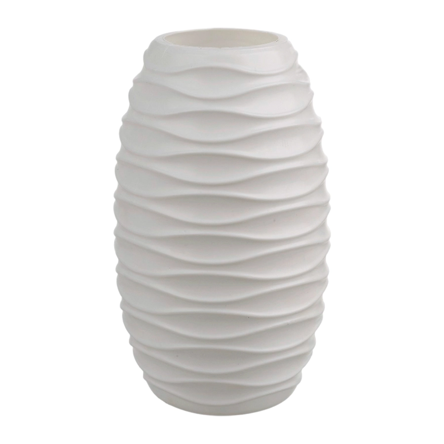Vaso Ondulado Branco Mirandinha