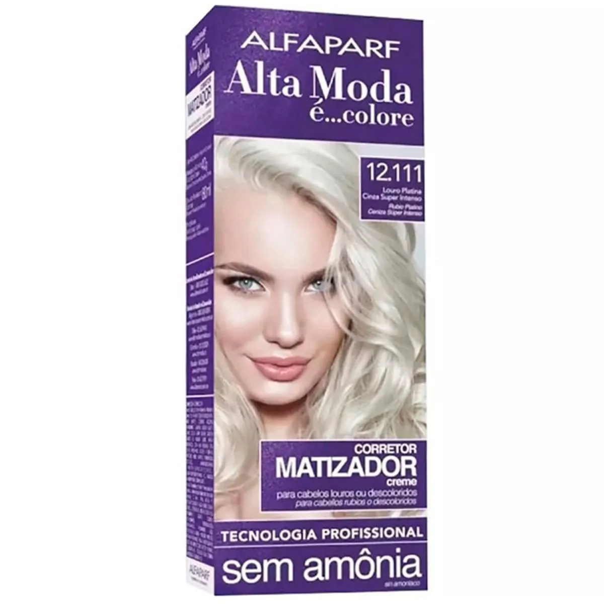 Tintura Alta Moda 12.111 Platina Cinza Super Intenso