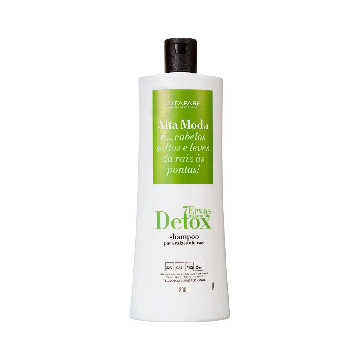 Shampoo Alfaparf Alta Moda é 7 Ervas Detox Frasco 300ml