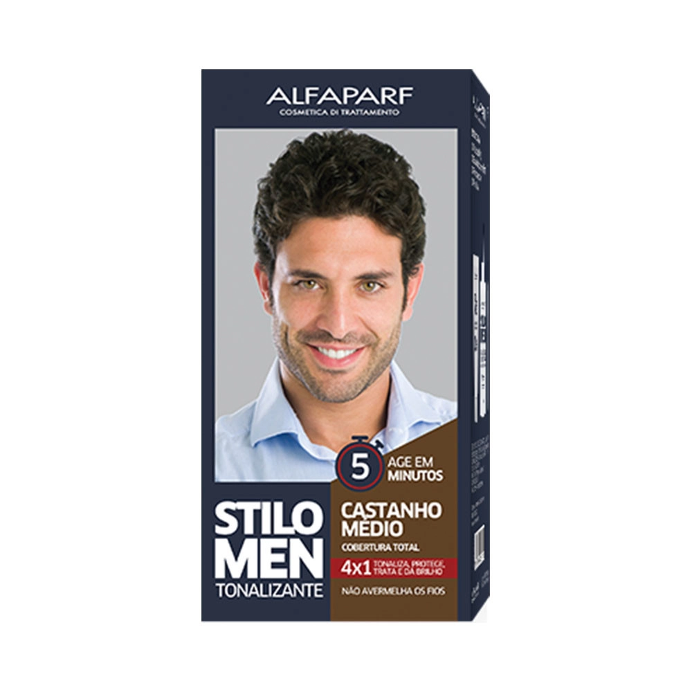 Am Stilo Men Coloracao Castanho Medio
