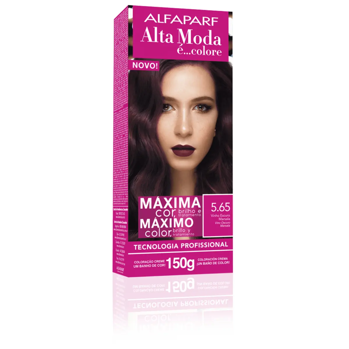 Tintura Alta Moda 5.65 Vinho Escuro/Marsala 150gr