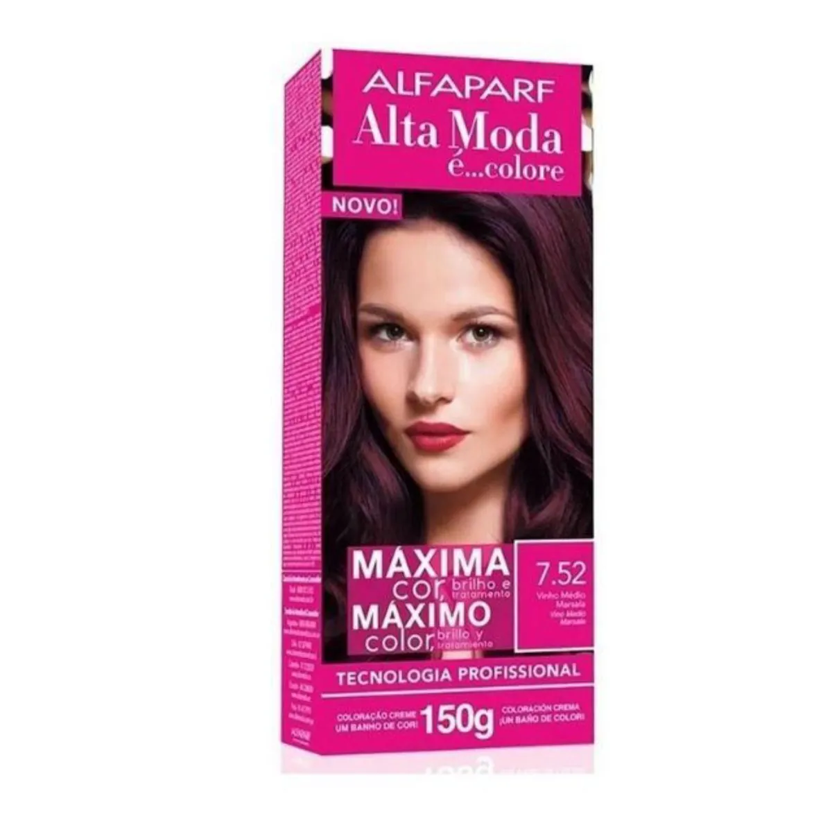 Tintura Alta Moda 7.52 Vinho Médio Marsala 150gr