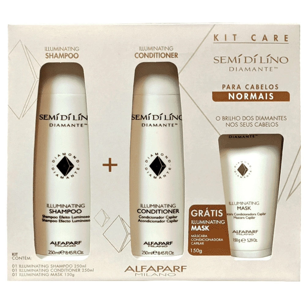 Alfa Parf Kit Semi Di Lino Sh 250ml Leave In 250ml Masc 15