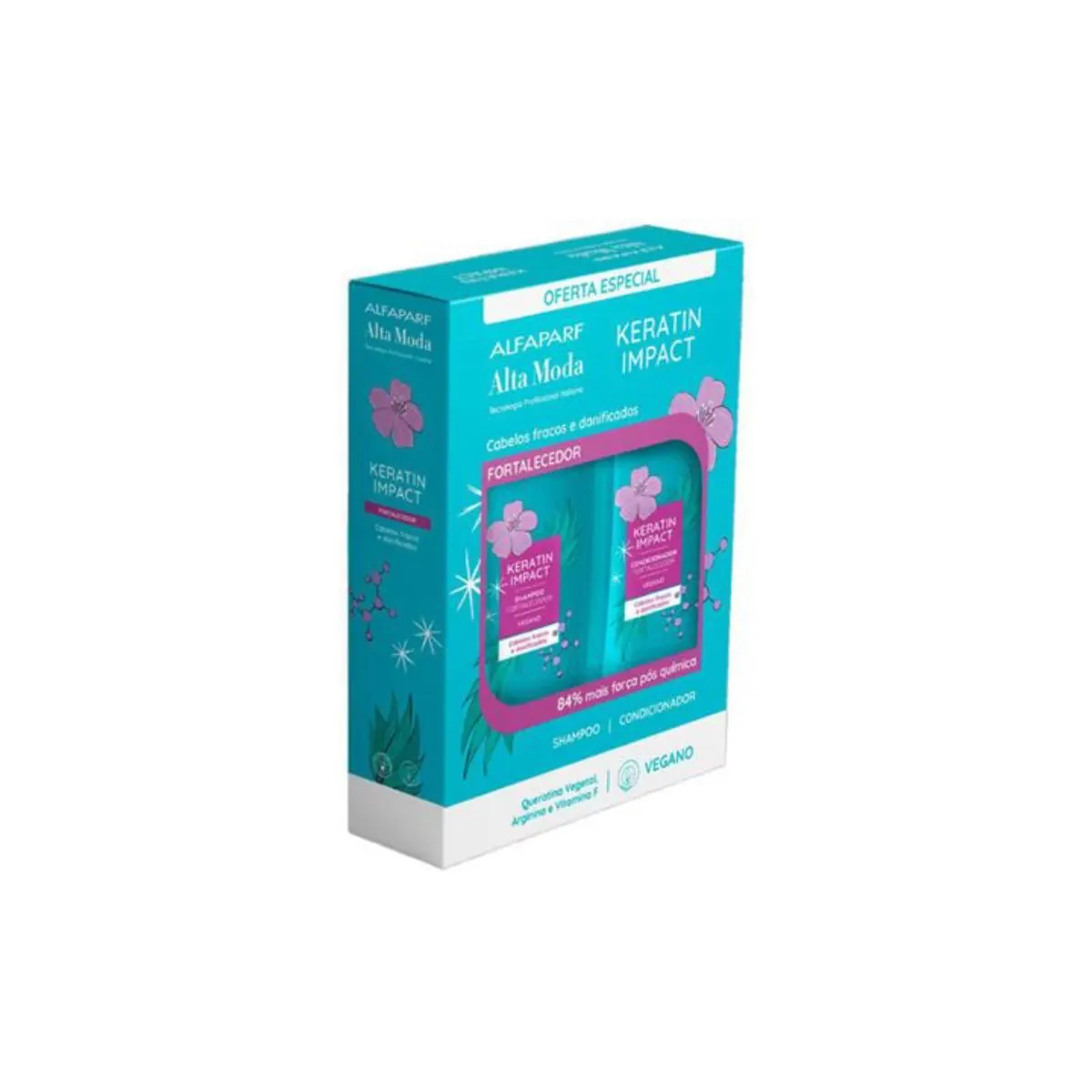 Kit Alta Moda Sh 300ml Co 300ml Keratin Impact