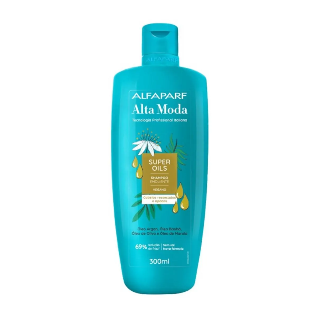 Shampoo Emoliente Alfaparf Alta Moda Super Oils Frasco 300ml