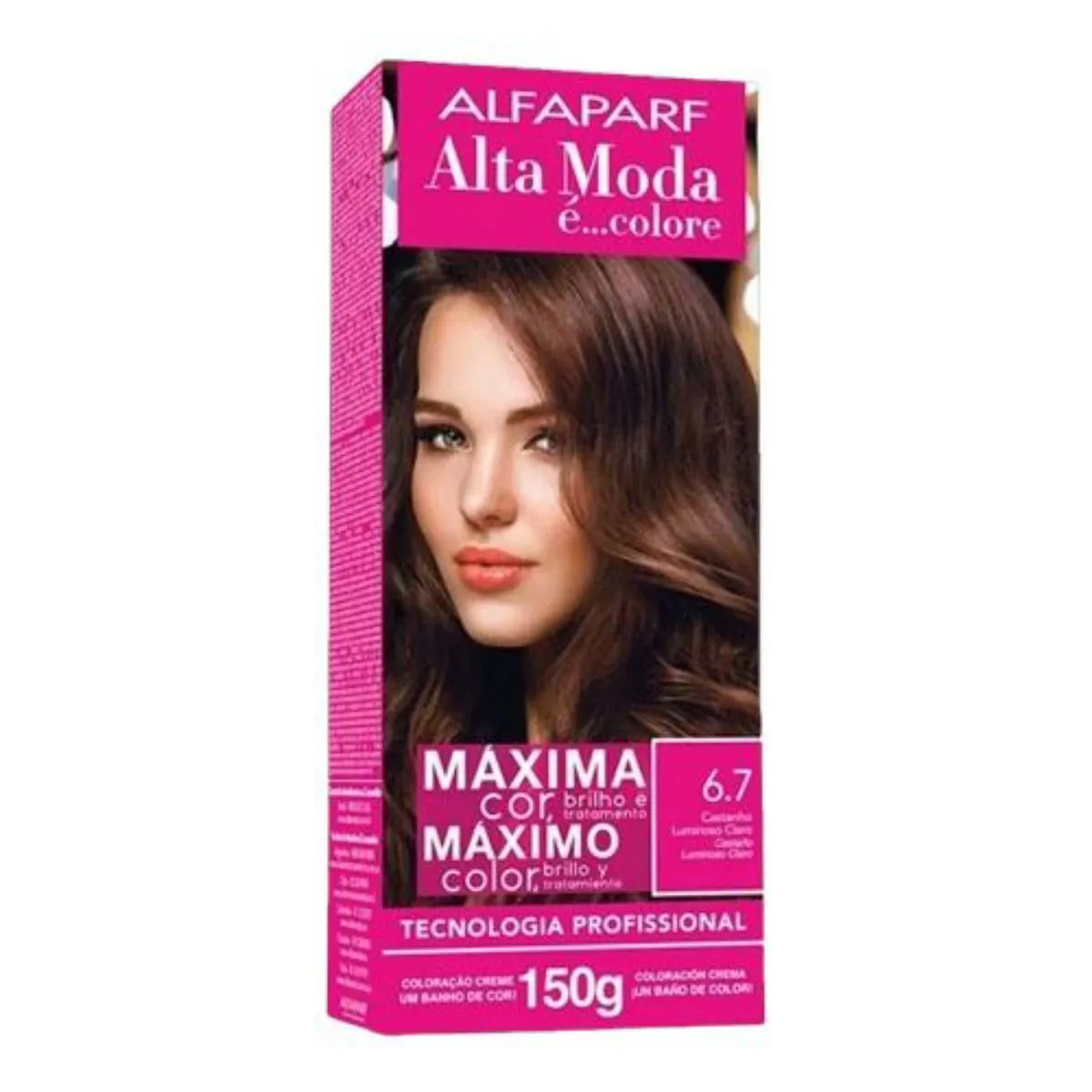 Kit Coloração Permanente Creme 6.7 Chocolate Alfaparf Alta Moda