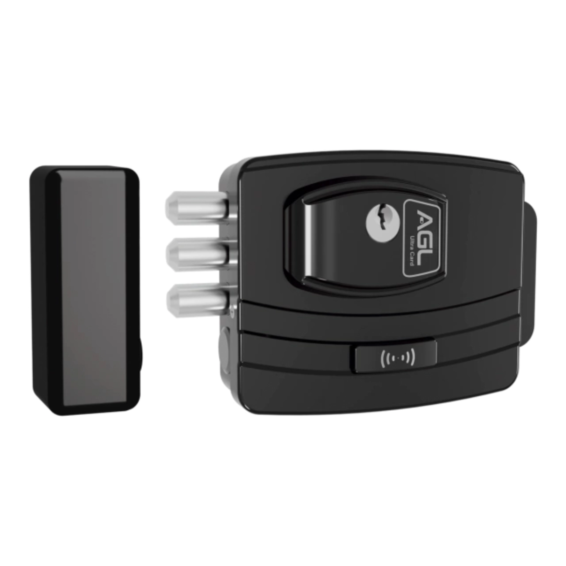 Fechadura Elétrica Ultra Card Preta 42MM AGL