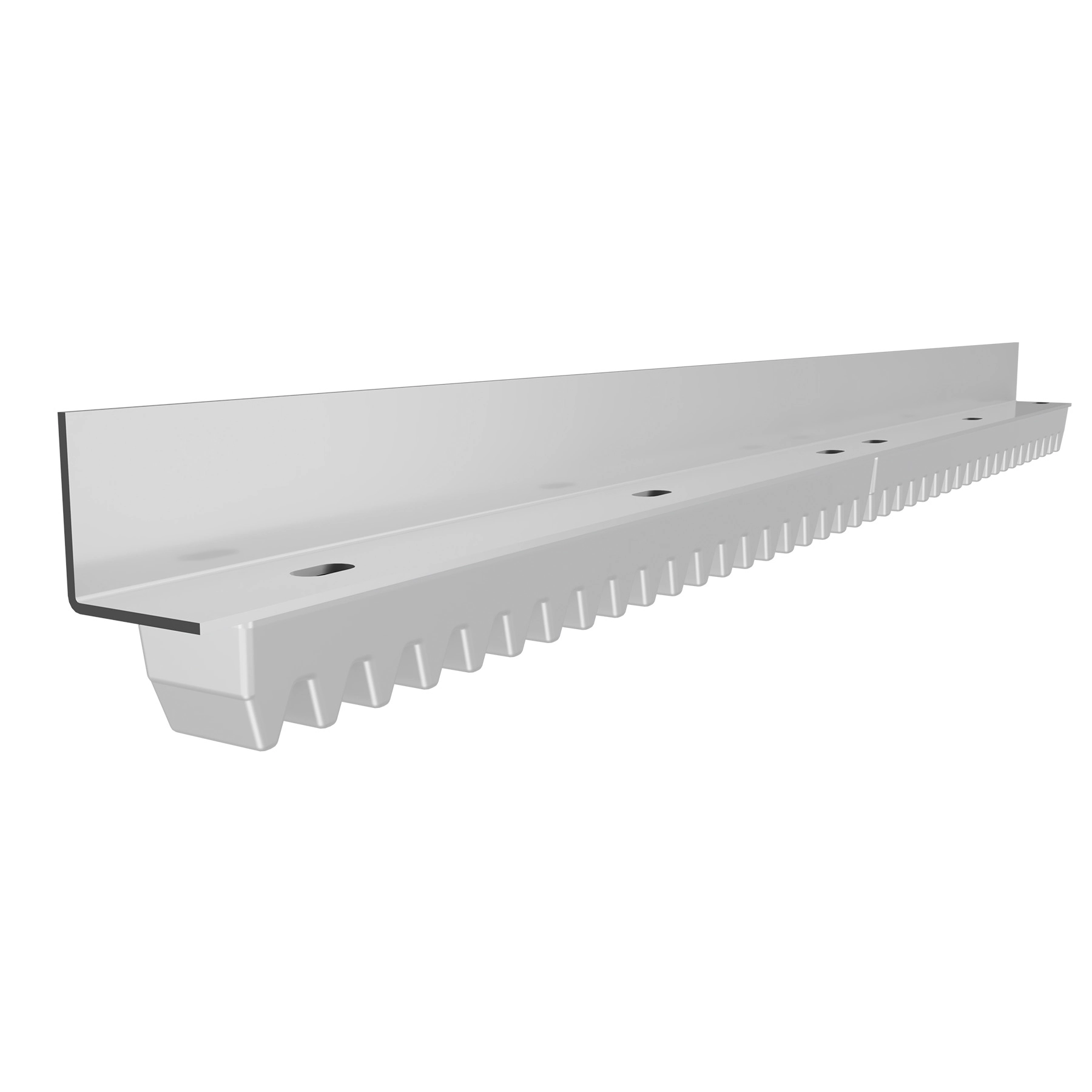 Barra Dentada Industrial Perfil Aço Gomo Alumínio 0,50cm AGL