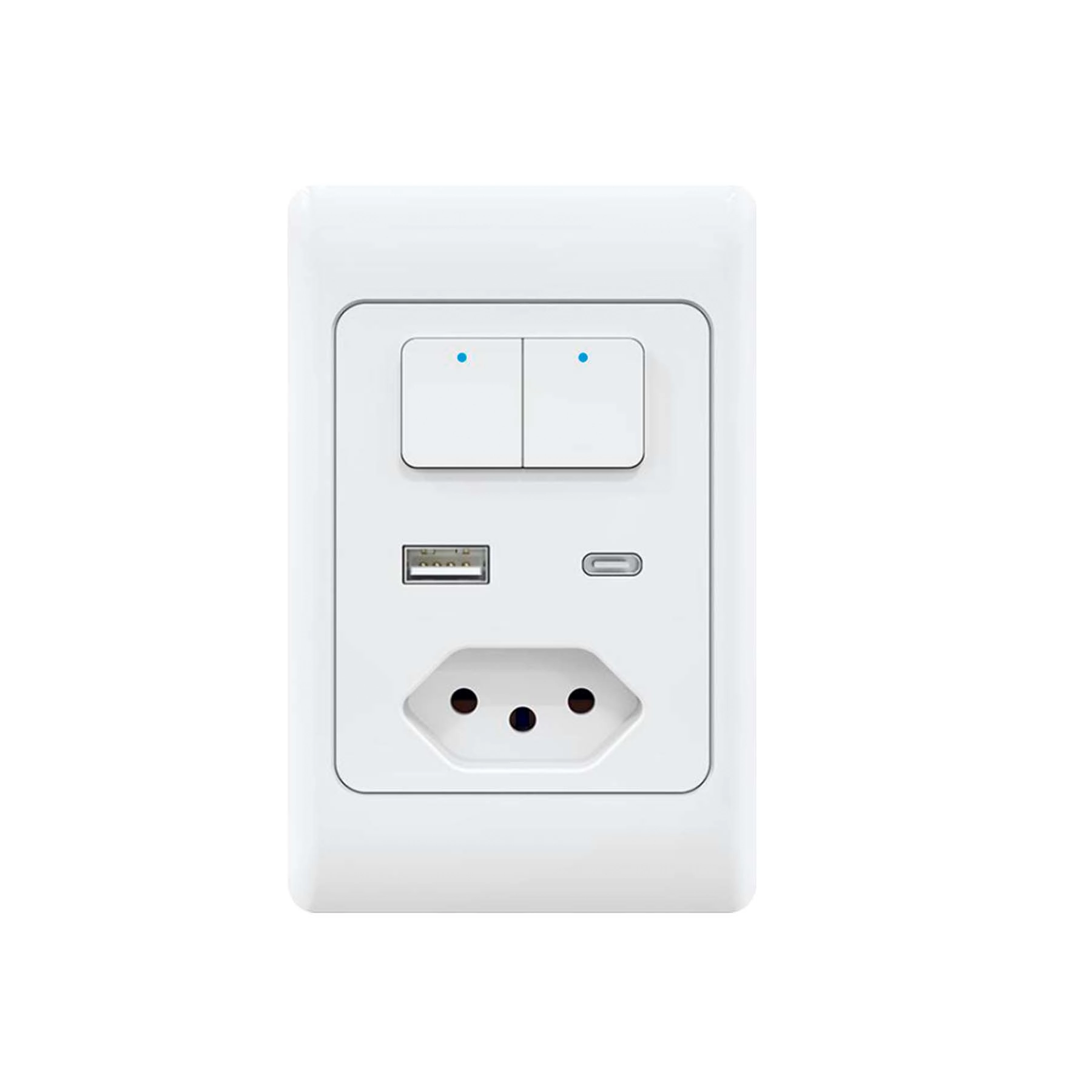 Interruptor Inteligente Simples 10A Branco Retangular AGL Home