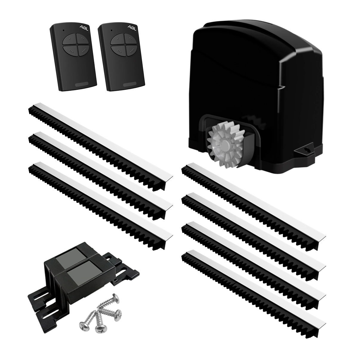Kit Automatizador Portão Residencial Dz Trino 500 3,5m Agl