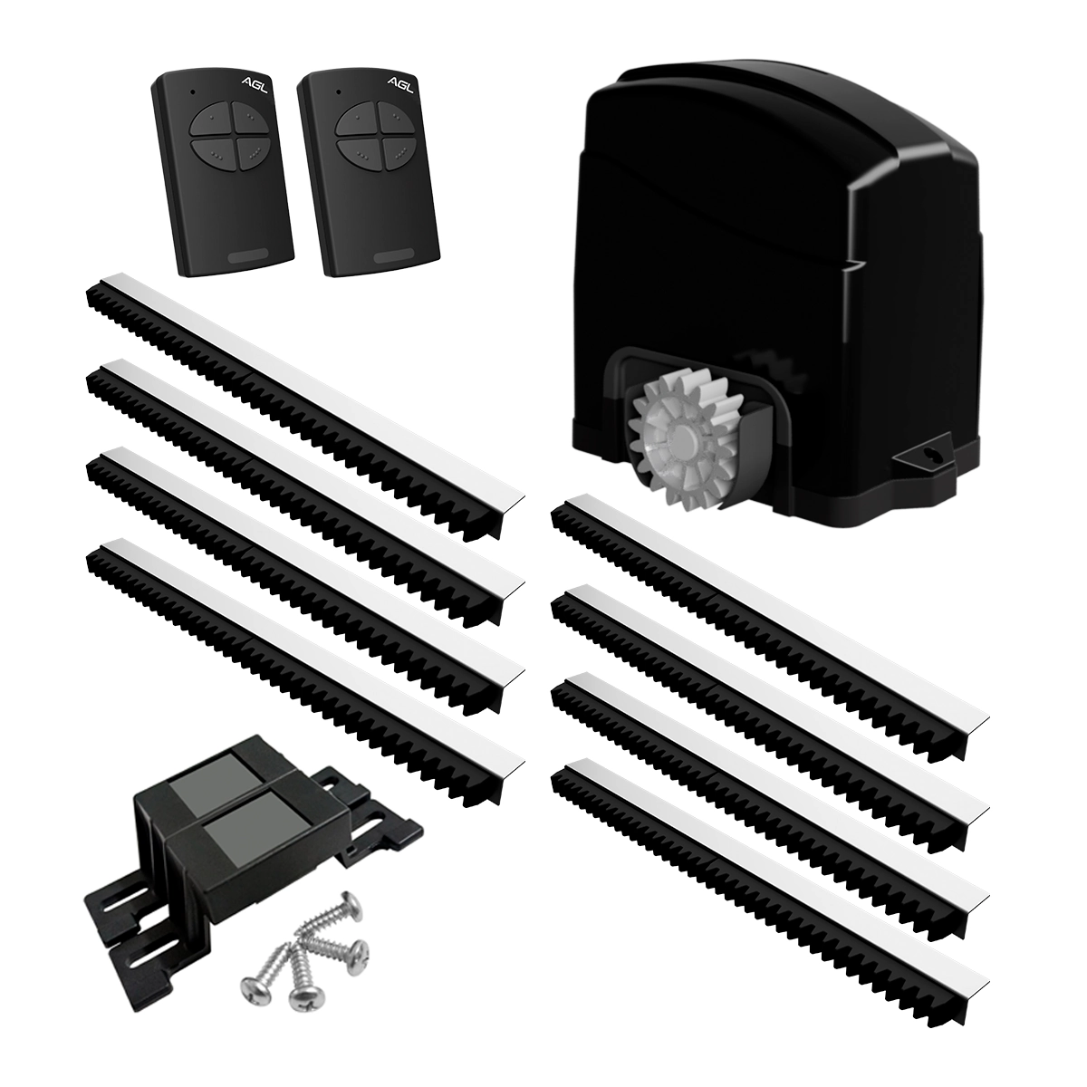 Kit Automatizador Portão Residencial Desliz Trino 500 4m Agl