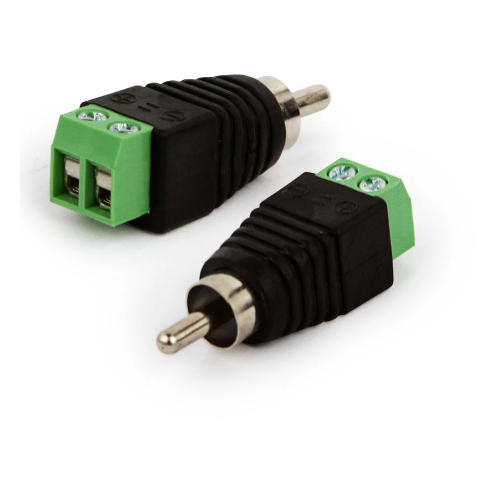 Adaptador Borne Para Plug Rca Macho