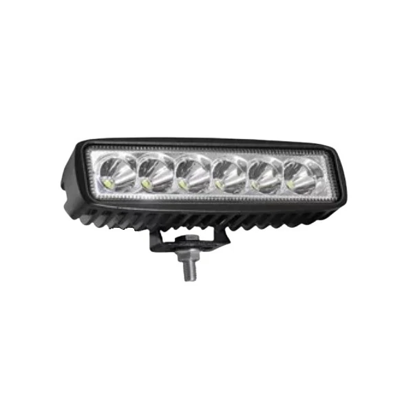 Farol de Milha Super Led Barra Preto 6 Leds 18w Bivolt - ELETRICWAY TG0802011
