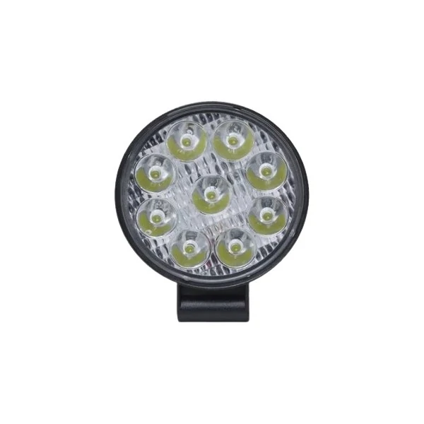 Farol de Milha Universal Unitário Redondo 9 Leds 27w - ELETRICWAY TG0802002