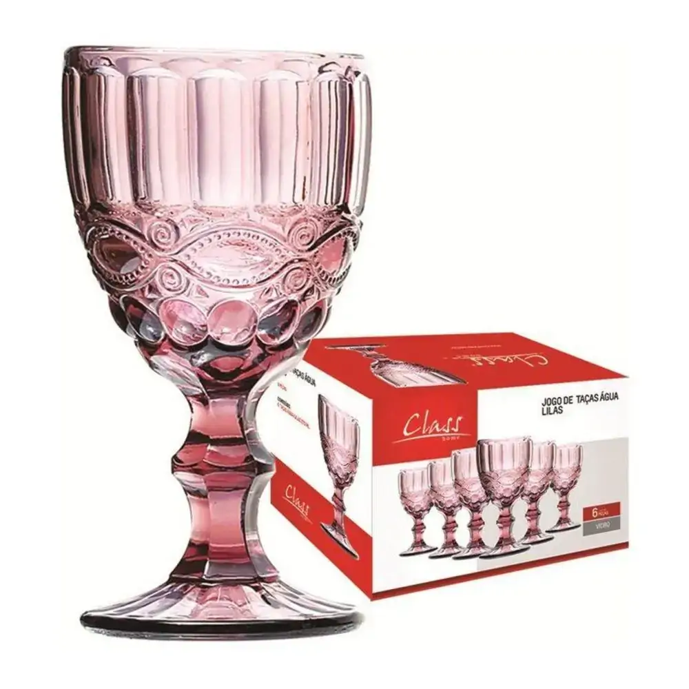Jg.c/6 Tacas Class Home 270ml Lilas