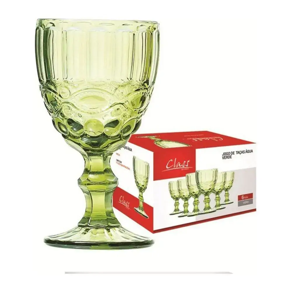 Jg.c/6 Tacas Class Home 270ml Verde