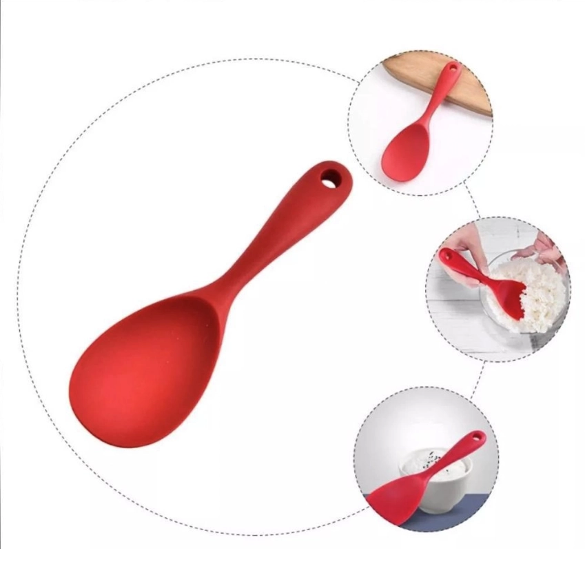 Colher P/ Servir Silicone 22cm