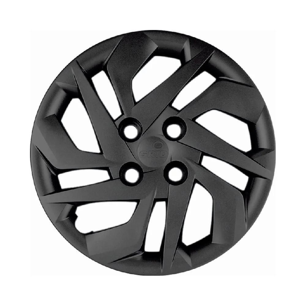 Calota Aro 14 Pol. Preto Fosco Fixação por Parafuso - GRID 187CBPOFU