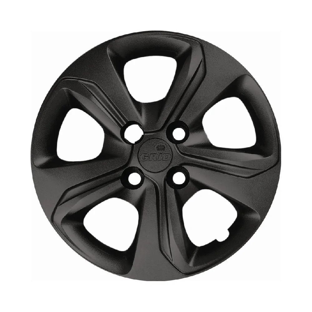 Calota Aro 14 Pol. Preto Fosco Fixação por Parafuso - GRID 376CBPOFU