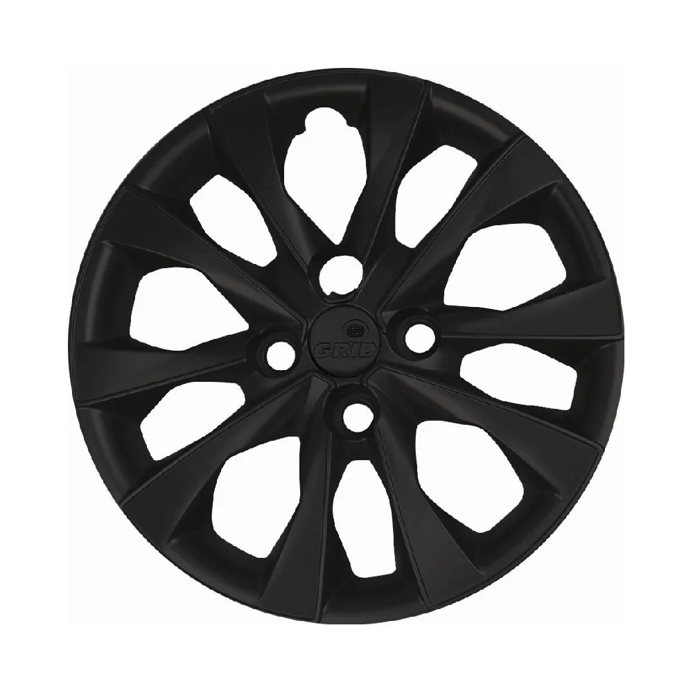 Calota Aro 14 Pol. Preto Fosco Fixação por Parafuso - GRID 293CBPOFU