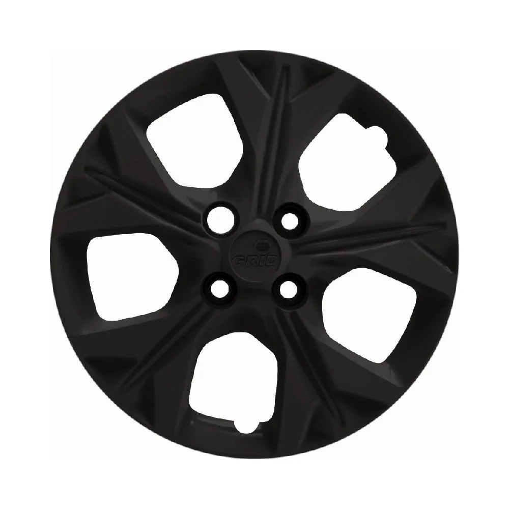 Calota Aro 15 Pol. Preto Fosco Fixação por Parafuso - GRID 379CPPOFU
