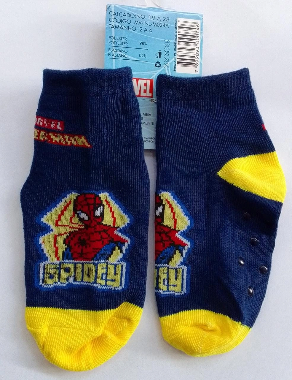 Meia Longa Spider Man Mv Inl M024a A. P. De Almeida