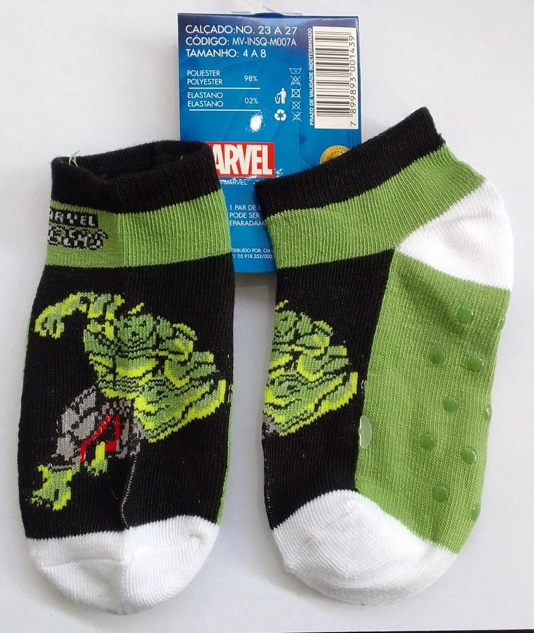 Meia Soquete Hulk Mv Insq M007a A. P. De Almeida
